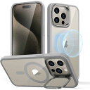 ESR iPhone 15 Pro Max(6.7インチ)スタンド付ハイブリッドケース ClassicHybridCasewithStandHaloLockfo...