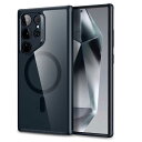 ESR Galaxy S24 Ultra MagSafe対応ハイブリッドケース Clear Black ClassicHybridCase-HaloLockfo...