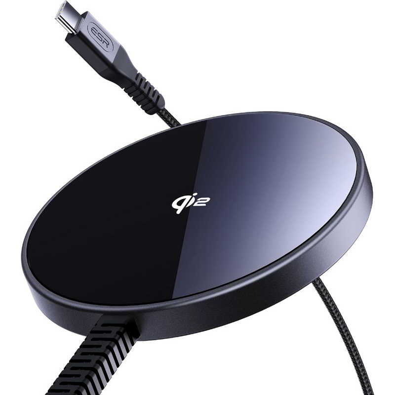 ESR Qi2対応 ワイヤレスチャージャー Black ESRQi2miniWirelessCharger