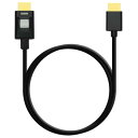 アトモス 4kP60 Locking HDR Full to Full HDMI 30cm High Speed Cable ブラック ATOM4K60L1