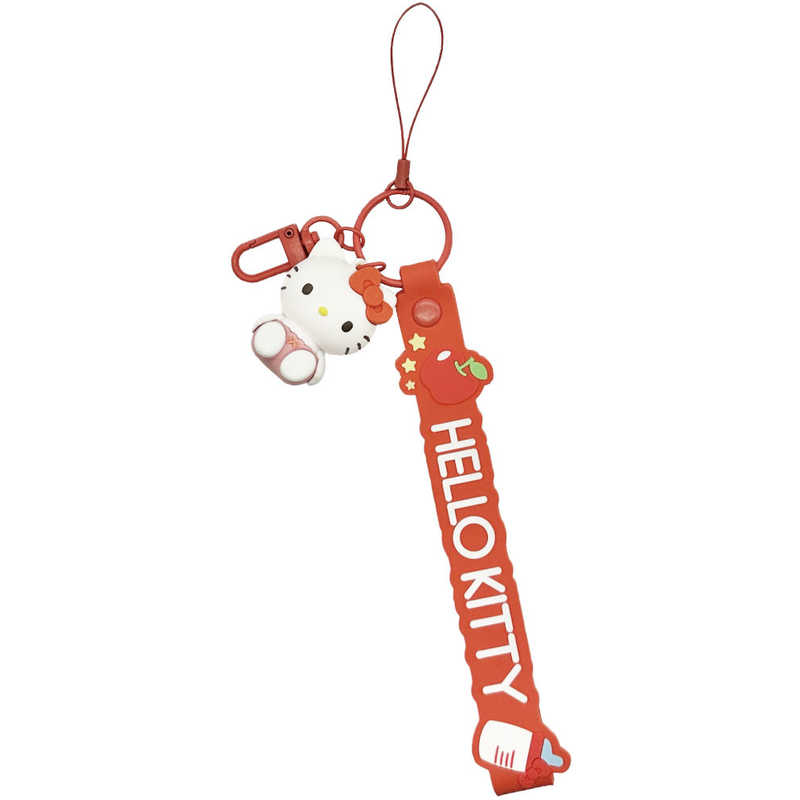 グルマンディーズ　サンリオキャラクターズ 3Dマスコット付きハンドストラップ ハローキティ　SANG-430KT