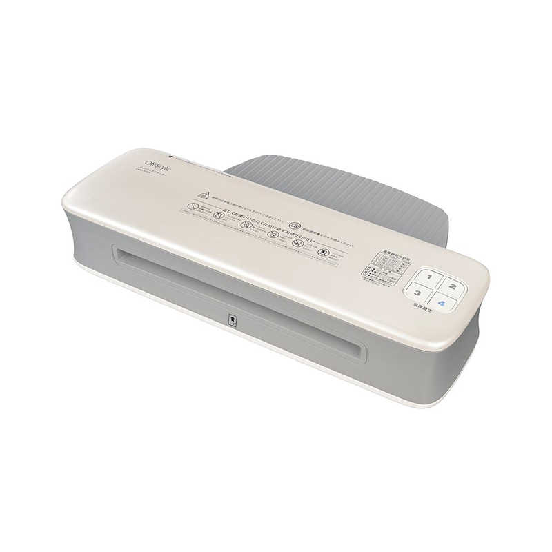 オーム電機　パーソナルラミネーター A4サイズ対応 OffiStyle ［A4サイズ /2本］ ホワイト　LAM-R245