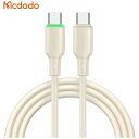 MCDODO 65W Type-C to Type-C Data Cable with LED Light 1.2m Mcdodo Beige BMDCA477...