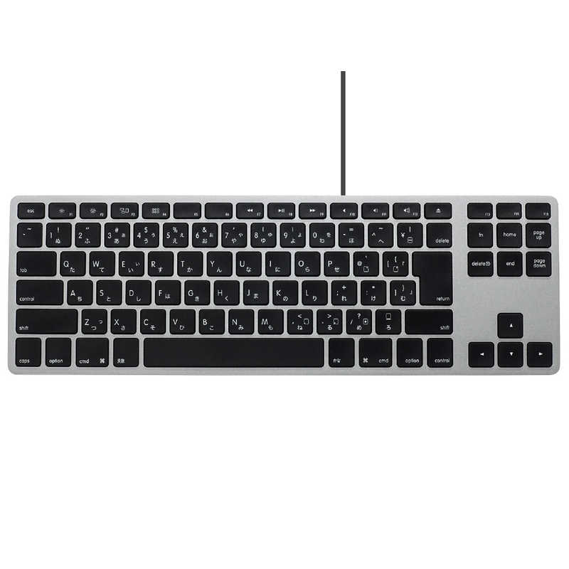 MATIAS キーボード USB-Aハブ搭載 Matias Wired Aluminum Tenkeyless keyboard for Mac ［有線 /USB-A＋USB-C］ スペースグレー FK308B-JP/2