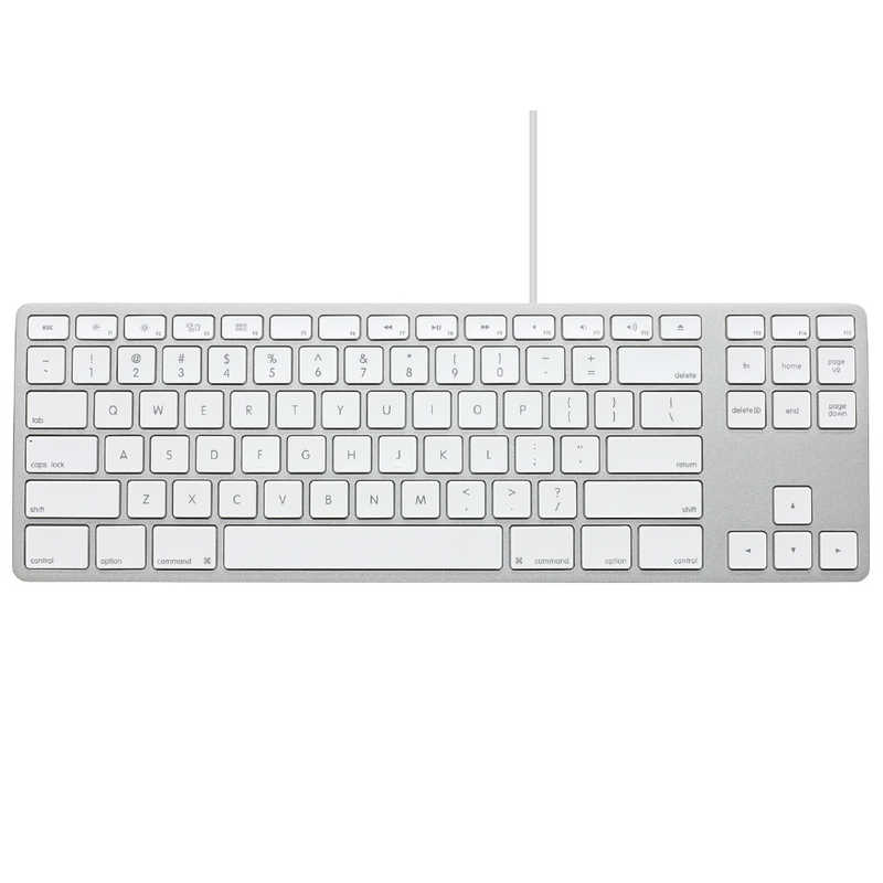 MATIAS　キーボード USB-Aハブ搭載 Matias Wired Aluminum Tenkeyless keyboard for Mac(英語配列) ［有線 /USB-A＋USB-C］ シルバー　FK308S/2
