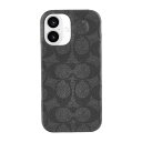 COACH iPhone 16 Coach Slim Wrap Case - Signature Charcoal CH054094