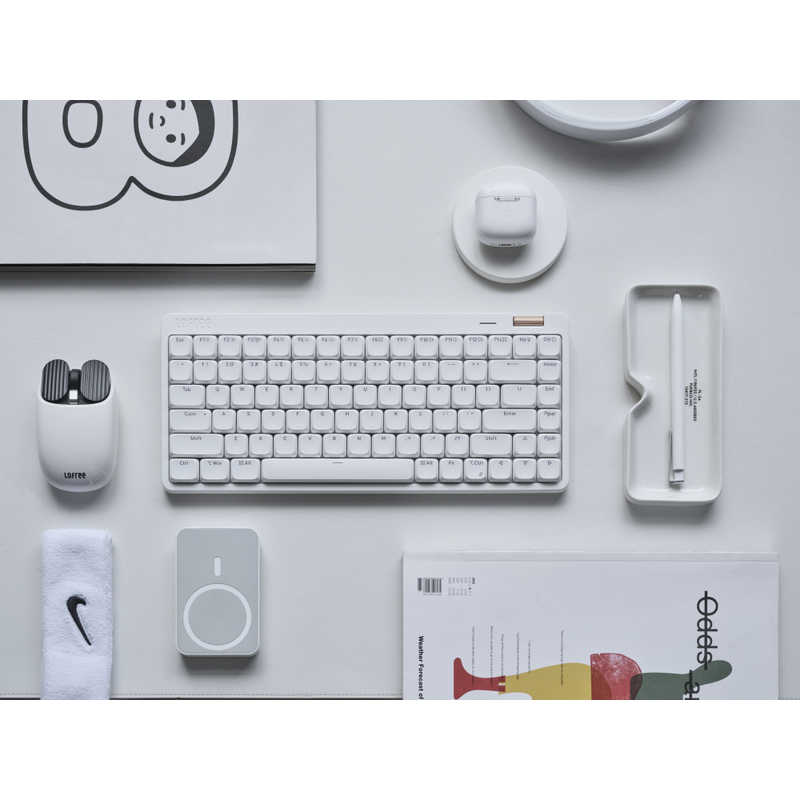 LOFREE�������ץ��ե����� �ᥫ�˥��� �����ܡ��� Lofree Flow Lite 84 [�磻��쥹/ͭ��] �ۥ磻�ȡ�oe921w