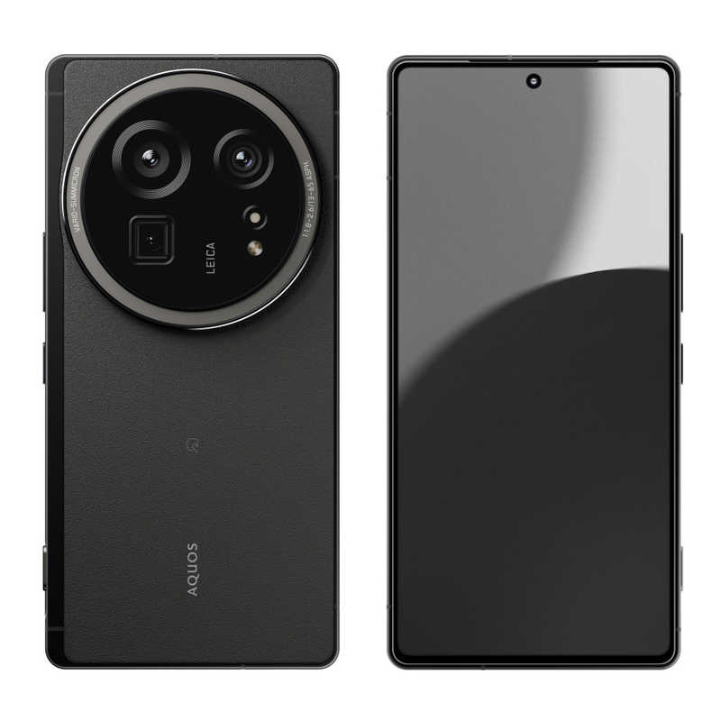 シャープ　SHARP　SIMフリースマートフォン AQUOS R9 pro / Snapdragon 8s Gen 3 / 6.7インチ 12GB+512GB ブラック　SHM30B
