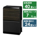 パナソニック Panasonic 加湿空気清浄機 ナノイーX48兆 空気清浄:40畳まで 加湿(最大):24畳まで PM2.5対応 木目調 F-VXW90-TM