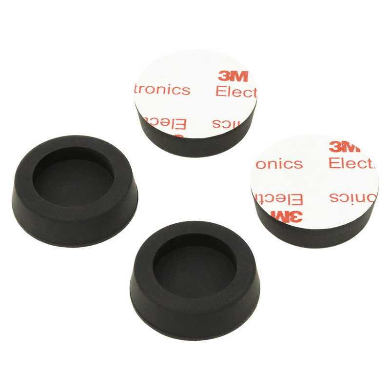 アイネックス　ケース用ゴム足 丸型 ブラック　PA-021B