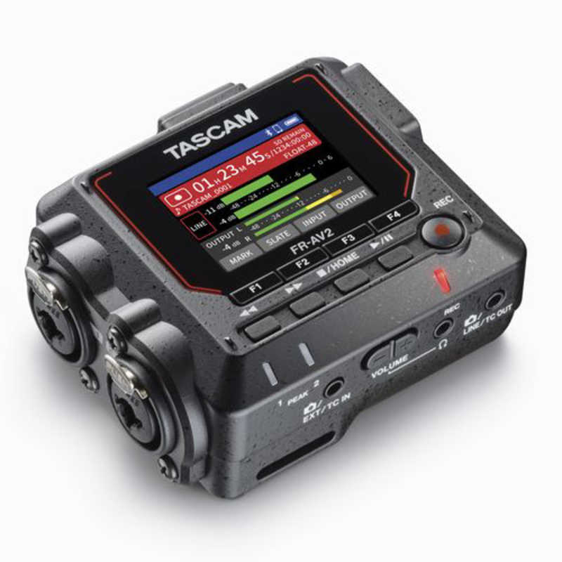 TASCAM　32ビットフロート/ Dual ADC対応2チャンネルポータブルフィールドレコーダー　FRAV2