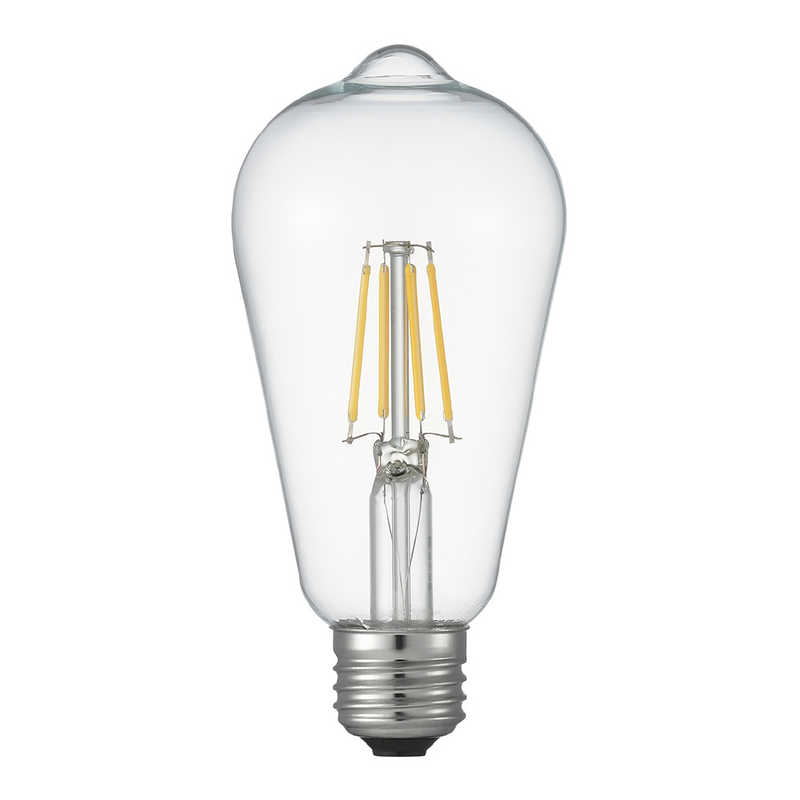 ヤザワ　フィラメントLED [E26 /エジソン電球形 /40W相当 /電球色 /1個 /全方向タイプ] クリア　LDE5LG..