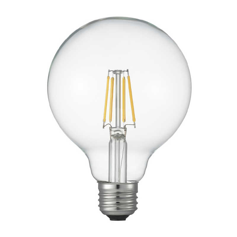 ヤザワ　フィラメントLED G95 [E26 /ボール電球形 /40W相当 /電球色 /1個 /全方向タイプ] クリア　LDG5LG95C
