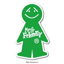 ゼネラルステッカー ミニステッカー Mr.Friendly 緑 LCS-980(2)
