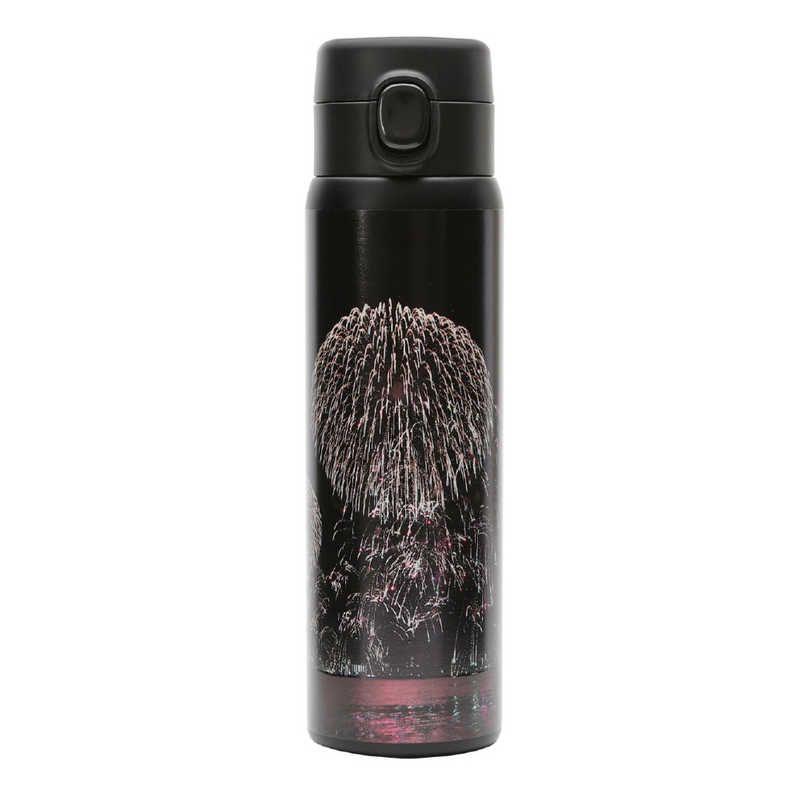 サンフレイム　ワンプッシュステンレス水筒480ml花火　WB0024