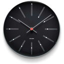インテック 掛時計 Bankers Wall Clock 21cm black ARNE JACOBSEN(アルネ ヤコブセン) AJ43636