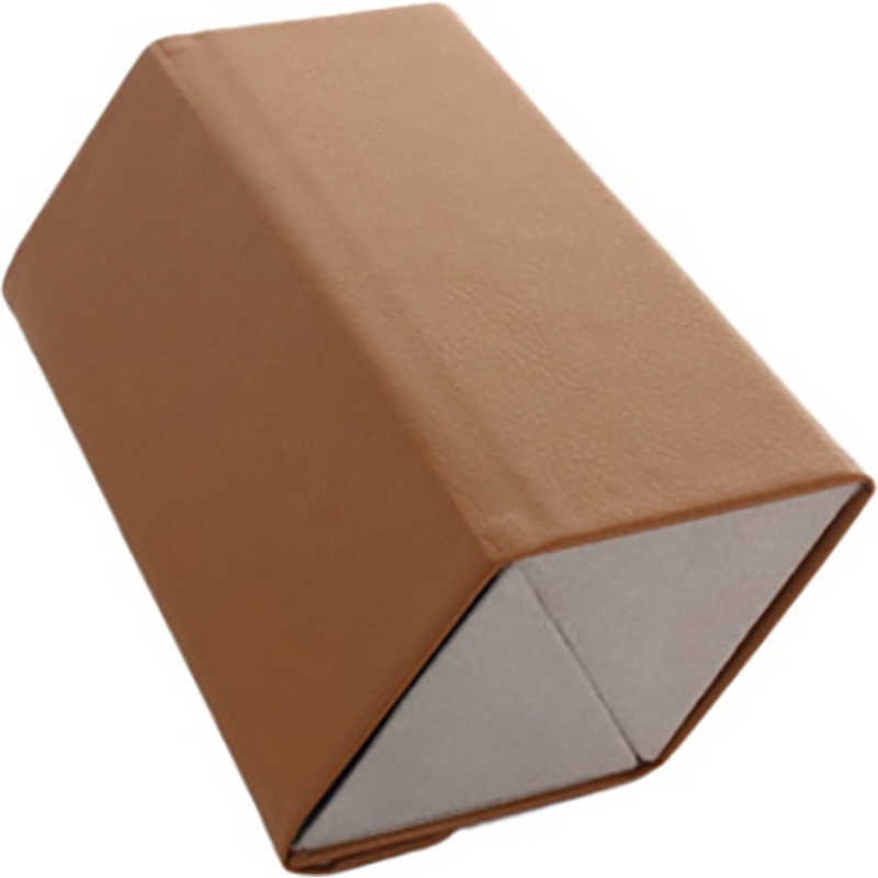 名古屋眼鏡　メガネケース セミハード2ピース ブラウン（ベージュ）　2562ー03