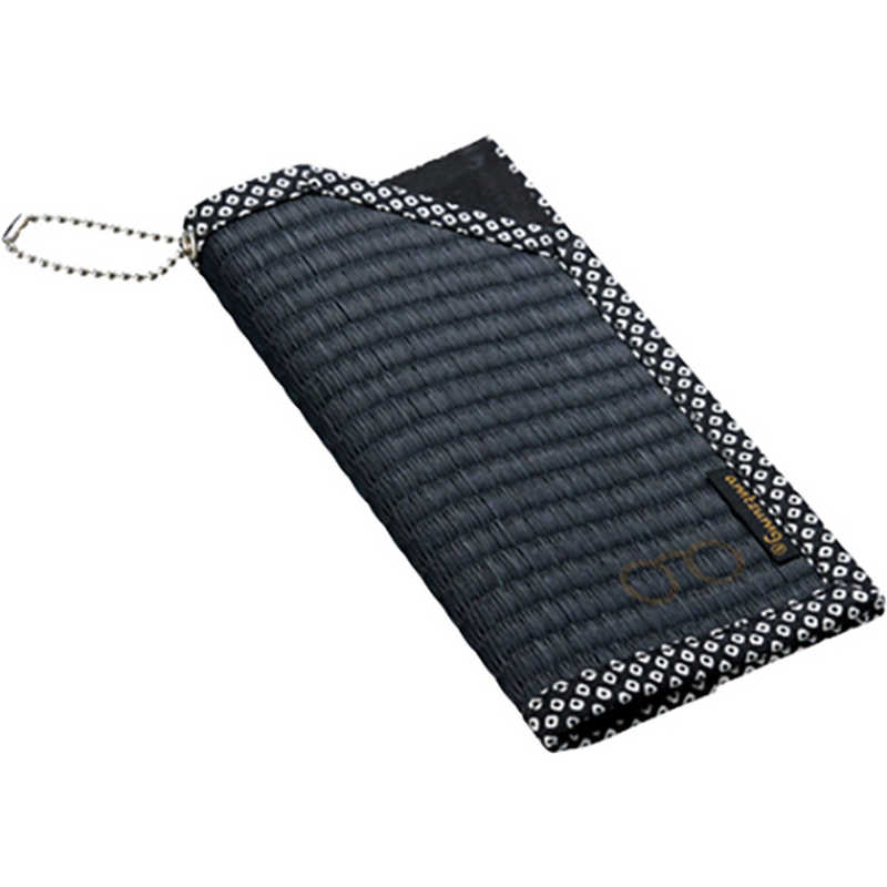 名古屋眼鏡　メガネケース い草 黒　2621ー01