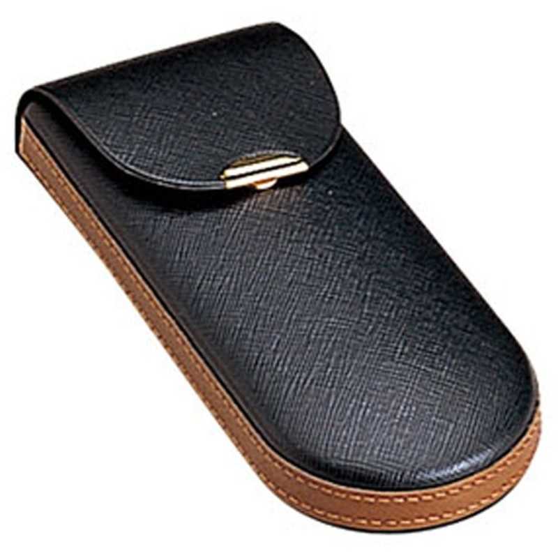 名古屋眼鏡　メガネケース セミハード ブラック　2802-01