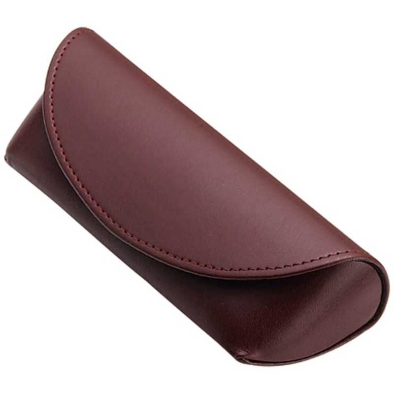 名古屋眼鏡　メガネケース セミハード レッド　2826ー03