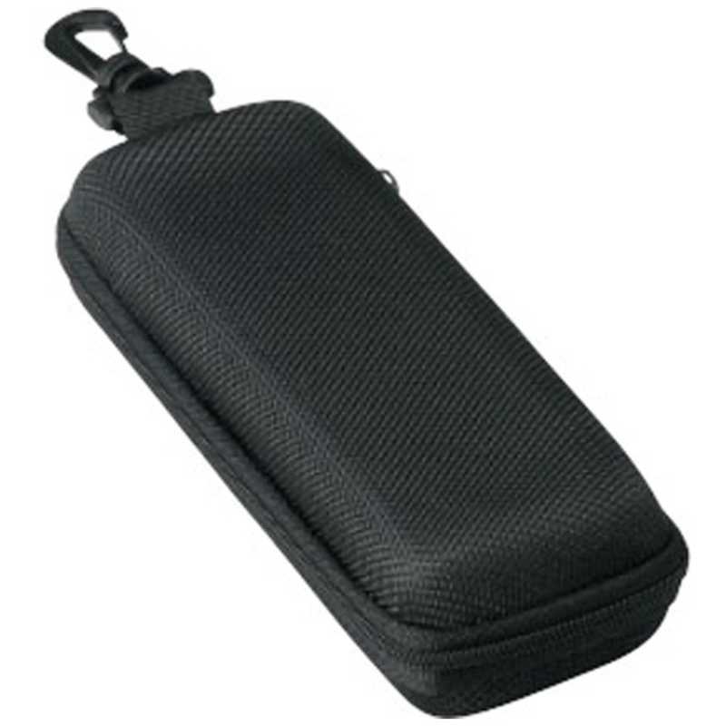 名古屋眼鏡　メガネケース ウレタン セミハード ファスナー式 ブラック　2281ー01