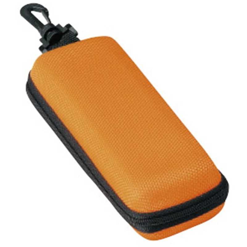 名古屋眼鏡　メガネケース ウレタン セミハード ファスナー式 オレンジ　2281ー05