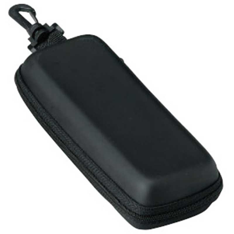 名古屋眼鏡　メガネケース ウレタン セミハード ファスナー式 マットブラック　2281ー06