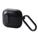 エレコム ELECOM AirPods 4 ケース 用 耐衝撃 カバー TOUGH SLIM Lock ブラック AVA-AP06TSLBK