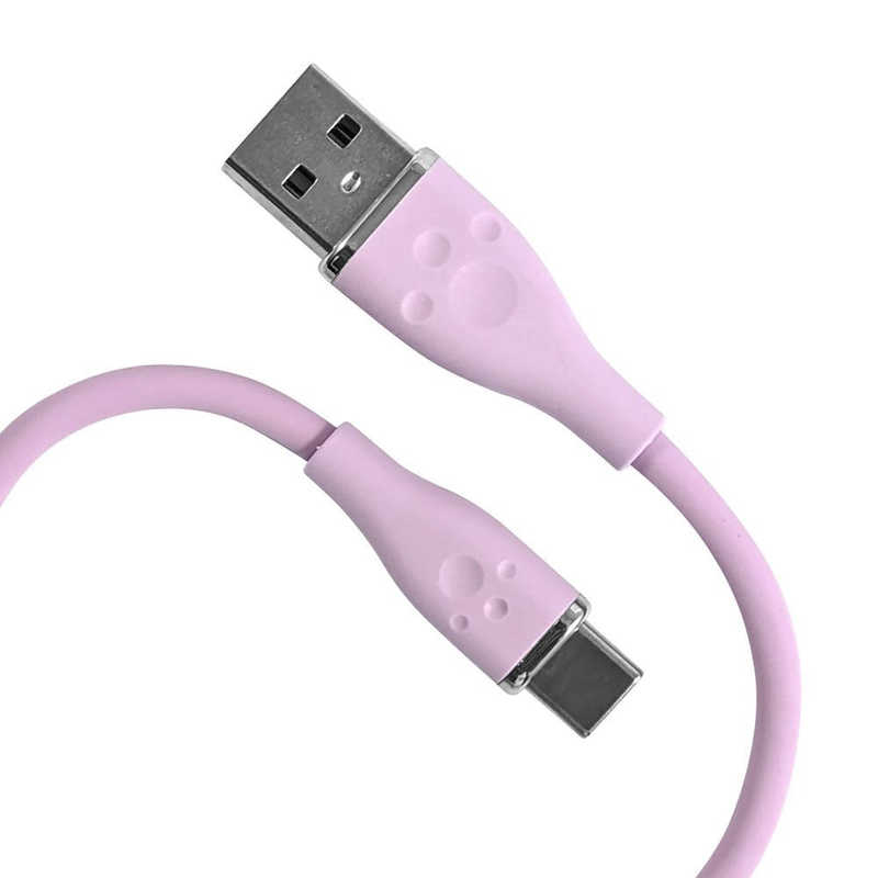 アローン　PS5用シリコンケーブル Type A to C 2m パープル　ALG-P5SCAC20PP