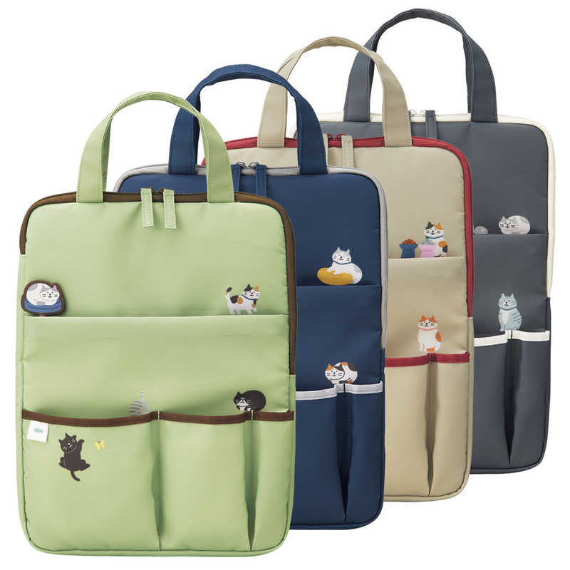 リヒトラブ　にゃんシーン キャリングスリーブ ビスケットベージュ 　A2226-16