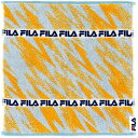 タオル美術館 FILA(フィラ)ロゴボーダー タオルハンカチ(約25×25cm) イエロー