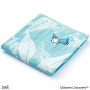 タオル美術館 ブルーフローラ ウォッシュタオル ブルー MOOMIN