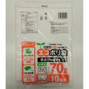 システムポリマー 石灰石約25%を使用したエコポリ袋 手提げ付半透明70L 半透明