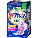 花王 Laurier(ロリエ) 朝までブロック370 特に多い夜用 37cm 羽つき 無香料 12枚入