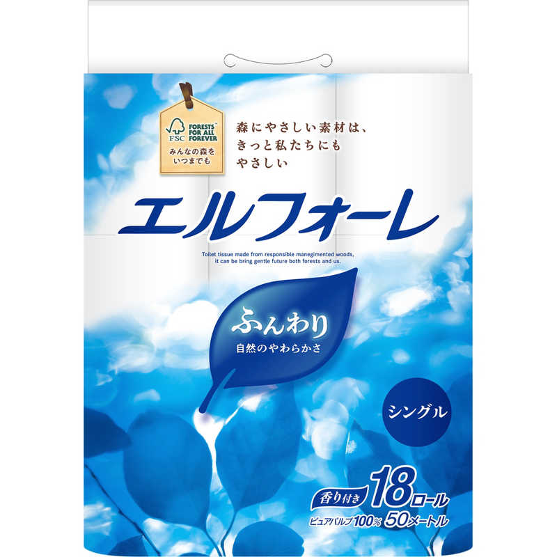大王製紙　エルフォーレ トイレットティシュー (18ロール/シングル)