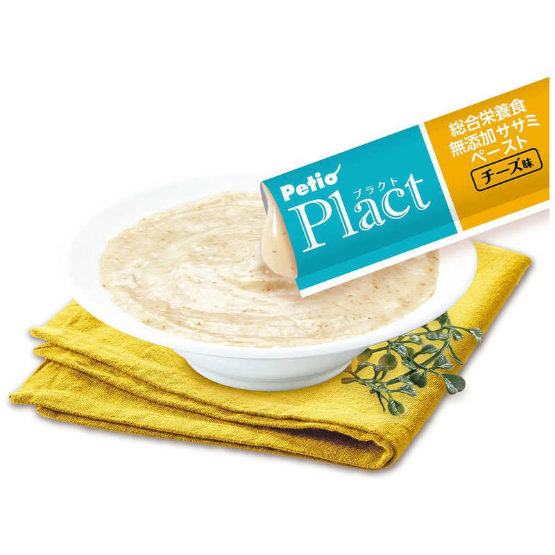ペティオ　Plact(プラクト)総合栄養食 無添加 ササミペースト チーズ味 8本入