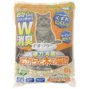 ペットプロジャパン デオフリー 強力消臭 おからと木の猫砂 6L