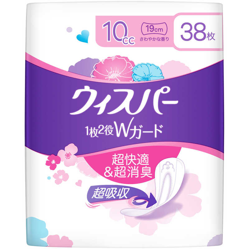P＆G　ウィスパー1枚2役Wガード10cc 38枚