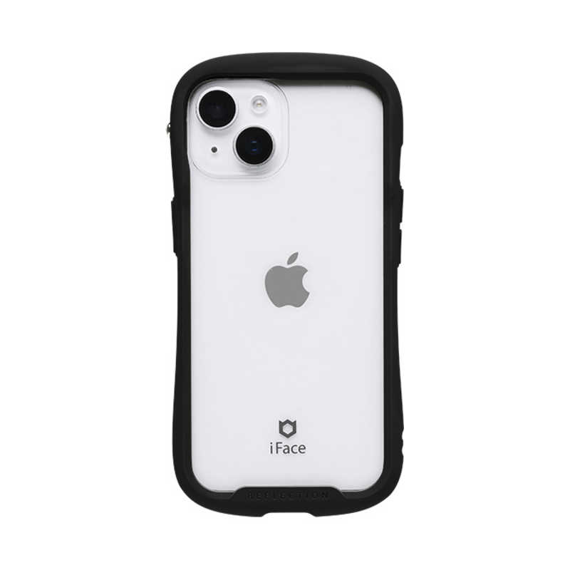 HAMEE　［iPhone 15/14/13専用］iFace Reflection強化ガラスクリアケース iFace ブラック　41-983300
