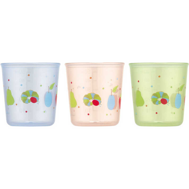 スケーター ハラペコアオムシ 抗菌ベビーコップ3P