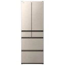 日立 HITACHI 冷蔵庫 6ドア 540L フレンチドア(観音開き) HWCタイプ 幅65cm ライトゴールド R-HWC54X_N(標準設置無料)