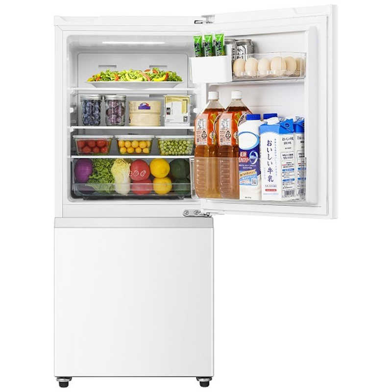 ハイセンス　冷蔵庫 2ドア 135L 右開き 幅48.1cm ホワイト　HR-D140KW（標準設置無...