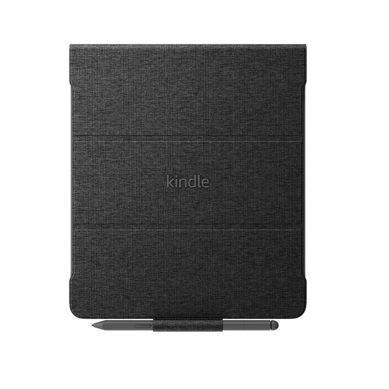 Amazon Kindle Scribe (2024年発売・2022年発売) 用 純正 ファブリック 折りたたみカバー (ブラック) B0CZ9SX1GW
