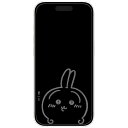 グルマンディーズ iPhone 16 Pro ガラススクリーンプロテクター ちいかわ うさぎ CK-61C