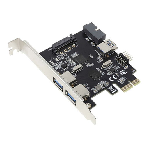 アイネックス USB3.2Gen1+USB2.0 PCIeカード 5+2ポート AIF-12 アイネックス USB3.2Gen1+USB2.0 PCIeカード 5+2ポート AIF-12