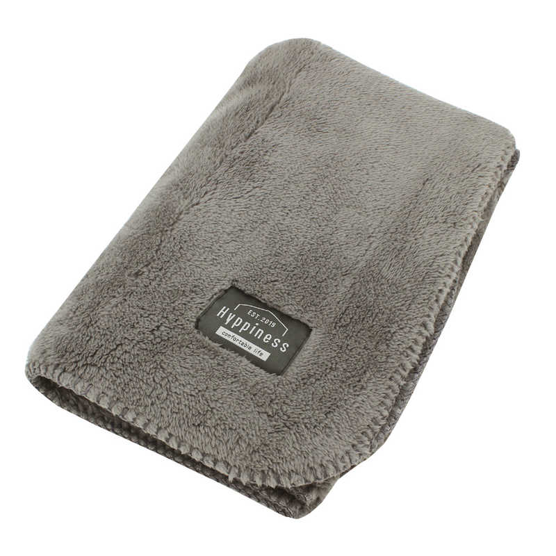 小栗 メリーナイト ヒュピネス シープボア ひざかけ 約70×100cm ブラウン ふんわり 滑らか素材 丸洗い 3シーズン 秋冬春用 MerryNight