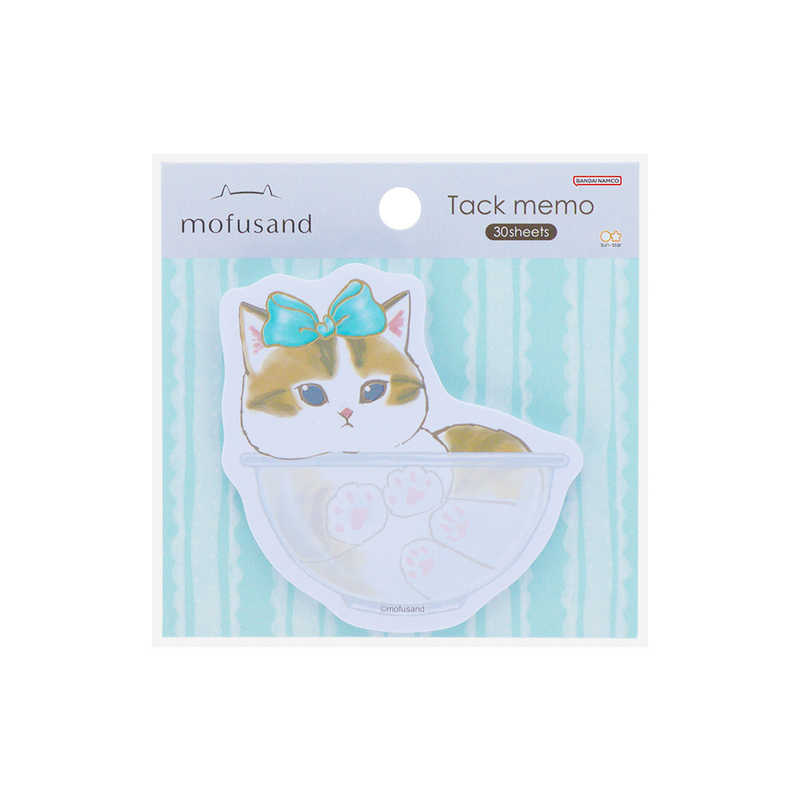 サンスター文具　(限定)ダイカット付箋 mofusand9ボウル　S2846438