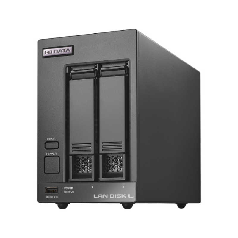 IOデータ　法人向け2ドライブNAS(ネットワークHDD)5年保証 8TB ブラック　HDL2-LV08