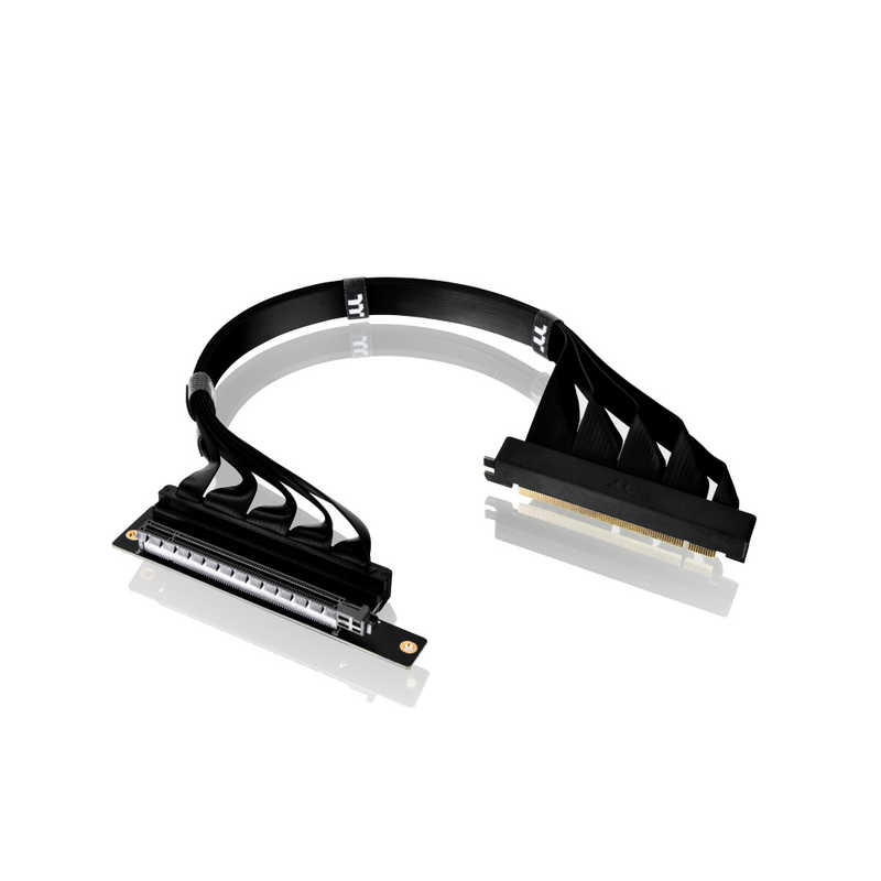 THERMALTAKE　PCI-E 4.0 Dual 90 Degree Riser Cable 400mm Black　AC-077-CO1OTN-C1