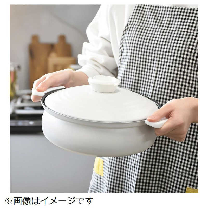パール金属 軽量ふっ素加工IH対応土鍋風卓上鍋...の紹介画像2